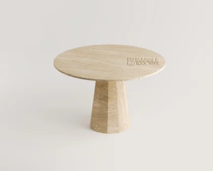 Corvalis Travertine Dining Table