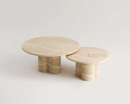 Elarion Travertine Coffee Table