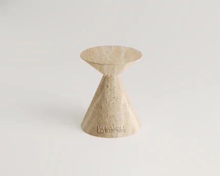 Elisse Travertine Side Table