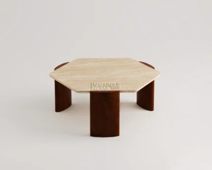 Evolara Travertine Coffee Table