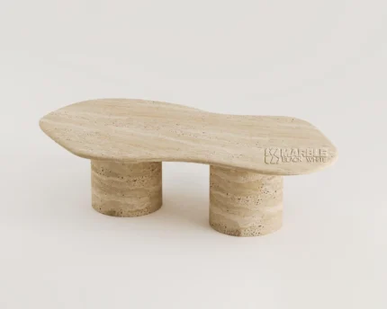 Halvyn Travertine Coffee Table