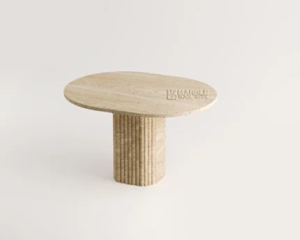Ivernia Travertine Dining Table