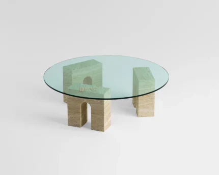 Lurelle Travertine Coffee Table