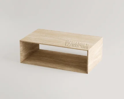 Morielle Travertine Coffee Table