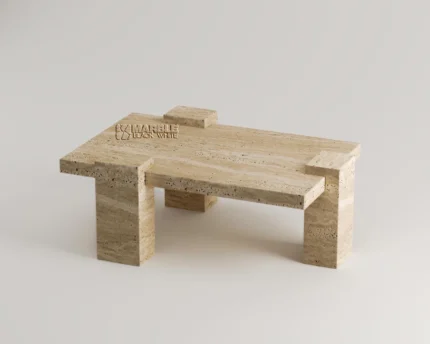 Ossira Travertine Coffee Table