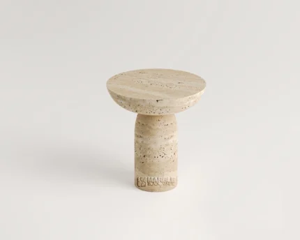 Ravelle Travertine Side Table