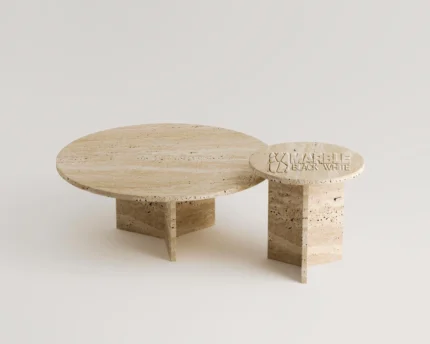 Talissia Travertine Coffee Table