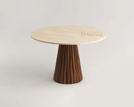 Tiberian Travertine Dining Table