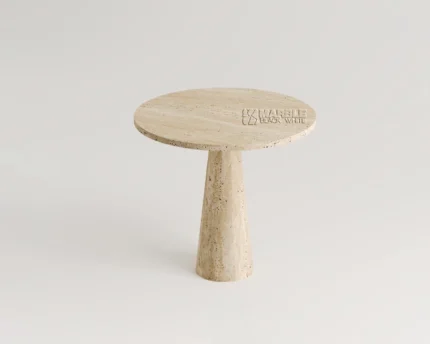 Trenelle Travertine Side Table