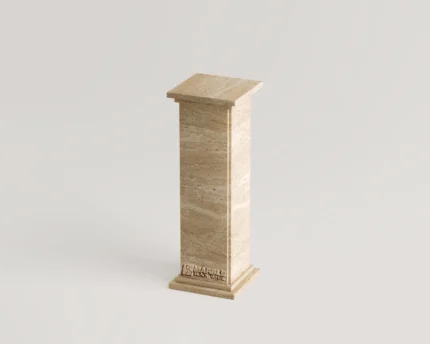 Zerina Travertine Side Table
